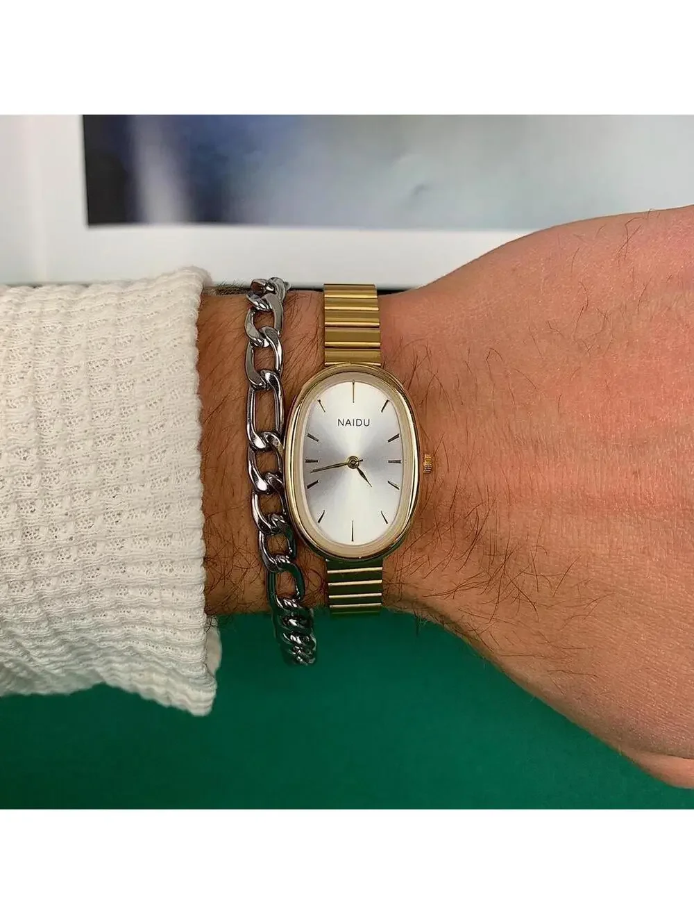 Y2K Style Gold Luxury Classy Sport Watch
